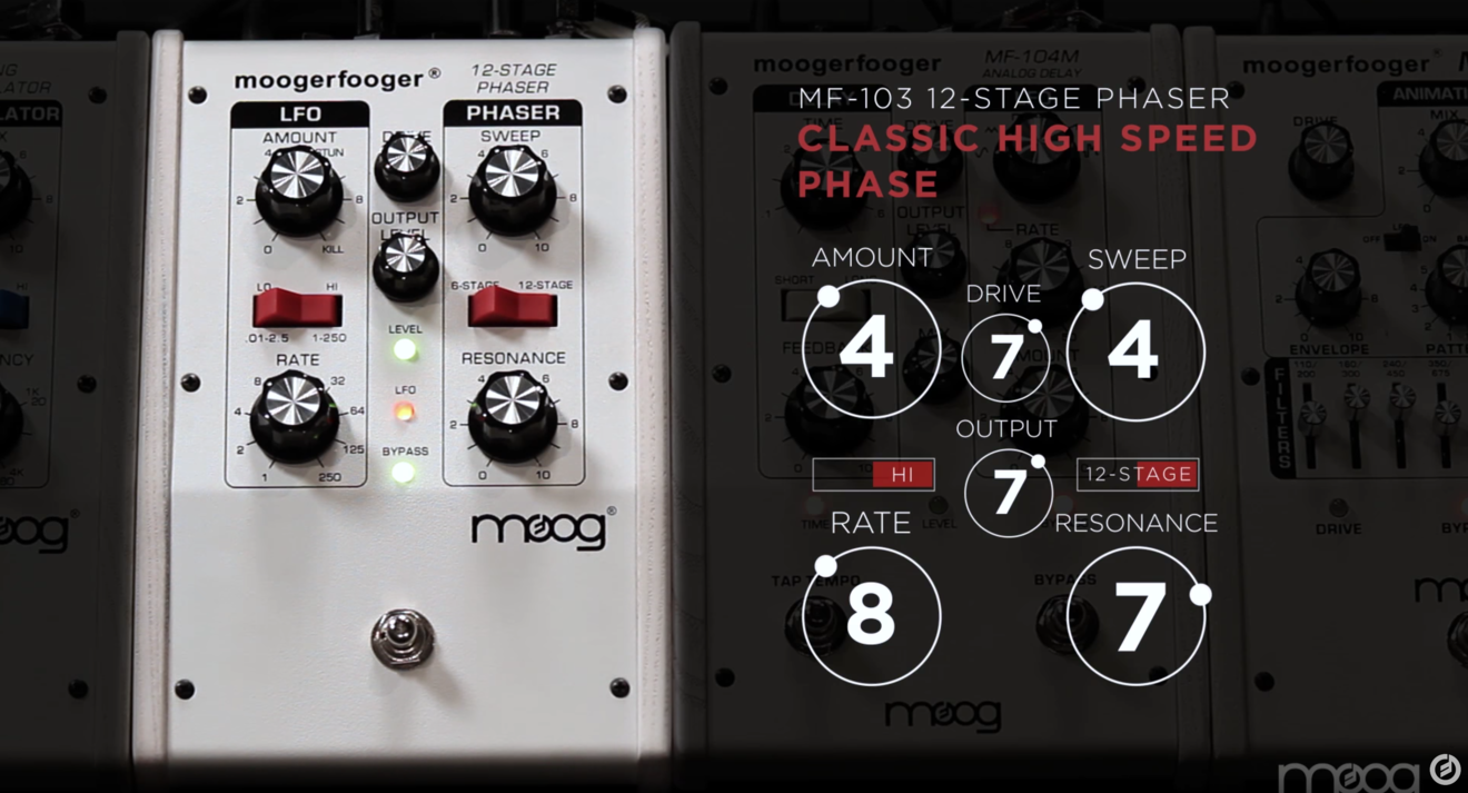 Moogerfooger MF-103 12-Stage Phaser | Moog